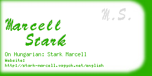 marcell stark business card